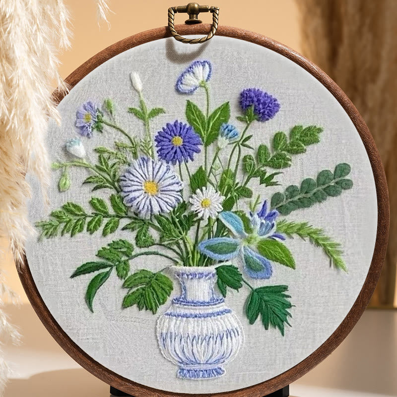 Rubbyoo Embroidery Kit - Beautiful Daisies Flowers  |  Handmake Wall Art Decor - image 5