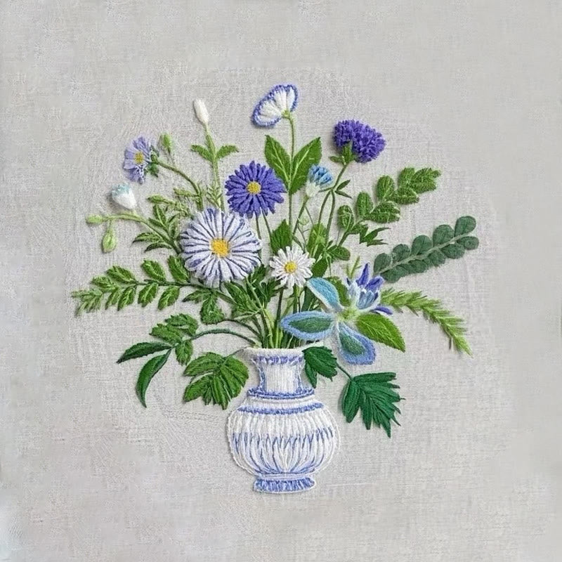 Rubbyoo Embroidery Kit - Beautiful Daisies Flowers  |  Handmake Wall Art Decor - image 9