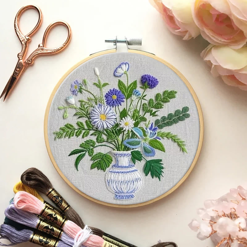 Rubbyoo Embroidery Kit - Beautiful Daisies Flowers  |  Handmake Wall Art Decor - image 6