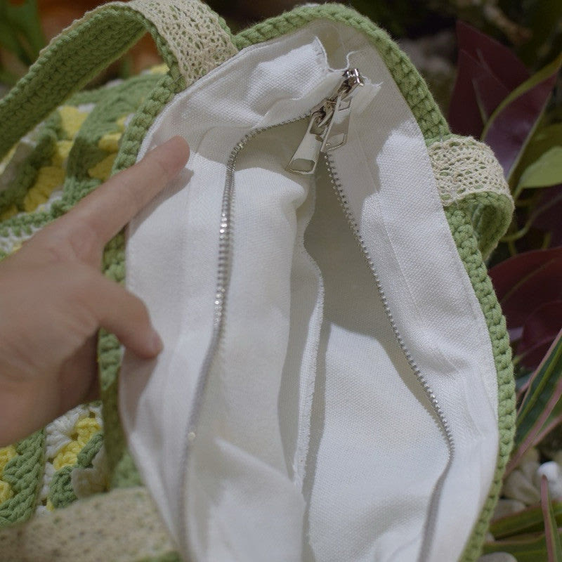 Handmade Crochet Bag  - Colorful Beach Bag | Large Capacity Bag | Handmake Craft Present  - image 8