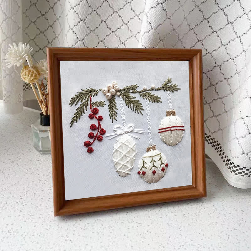Rubbyoo Embroidery Kit - Merry Christmas Handmade DIY Kits - Embroidery Kit Plus An Extra Frame - image 11