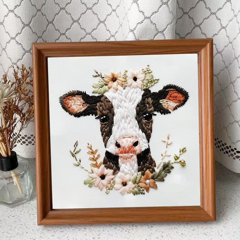 Rubbyoo Embroidery Kit - Cow - Embroidery Kit Plus An Extra Frame - image 10