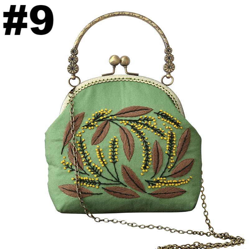 Embroidery Kiss Lock Bag Kit  | Crossbody And Handbag  | Needlework Kit For Beginners | Unique Handmake Craft Gifts - #9 Crossbody + Handbag   - image 9