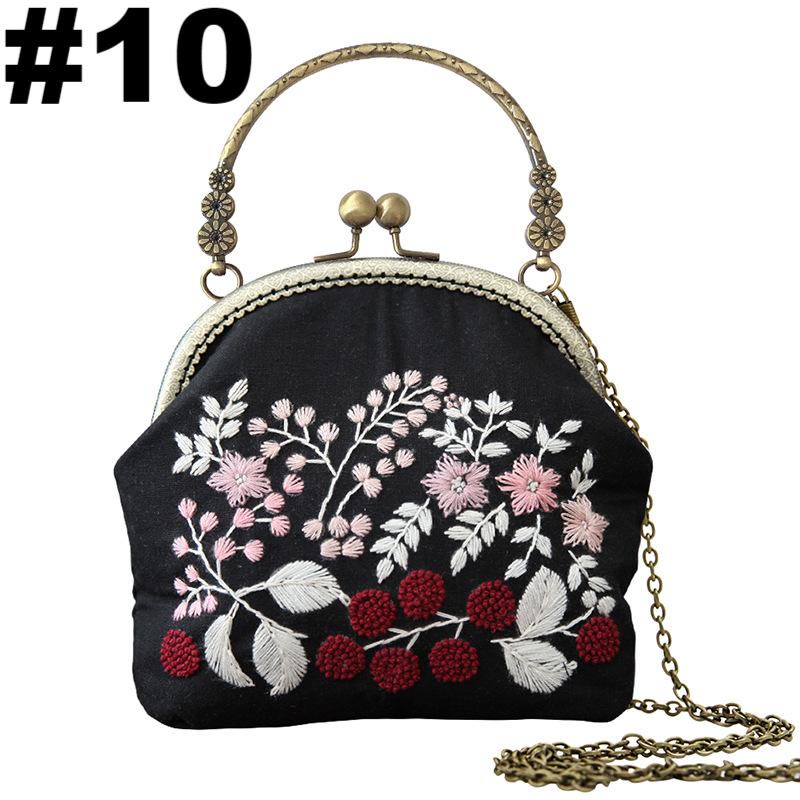 Embroidery Kiss Lock Bag Kit  | Crossbody And Handbag  | Needlework Kit For Beginners | Unique Handmake Craft Gifts - #10 Crossbody + Handbag   - image 10