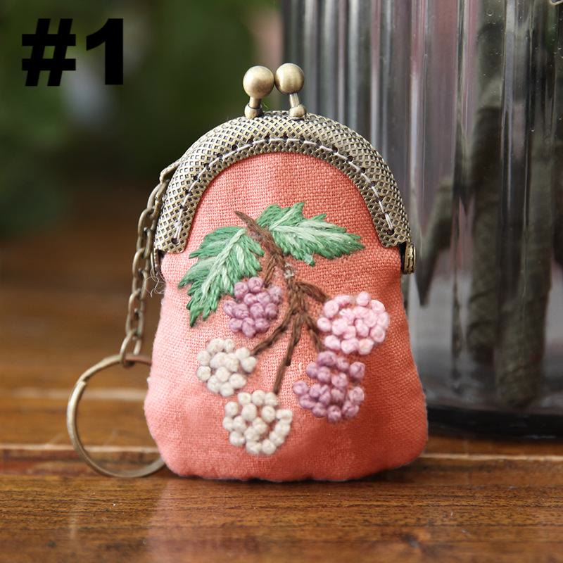 Handmade Mini Lock Coin Purse Kit | Diy Necklace Needlework Bag | Simple Sewing Bag For Women - #1 - image 2