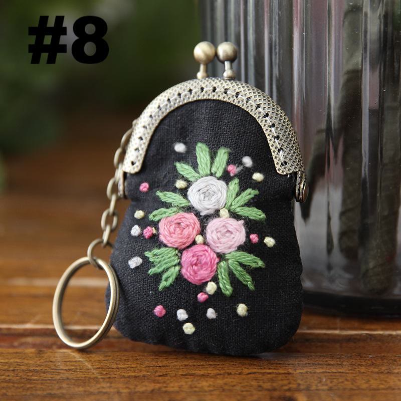 Handmade Mini Lock Coin Purse Kit | Diy Necklace Needlework Bag | Simple Sewing Bag For Women - #8 - image 9