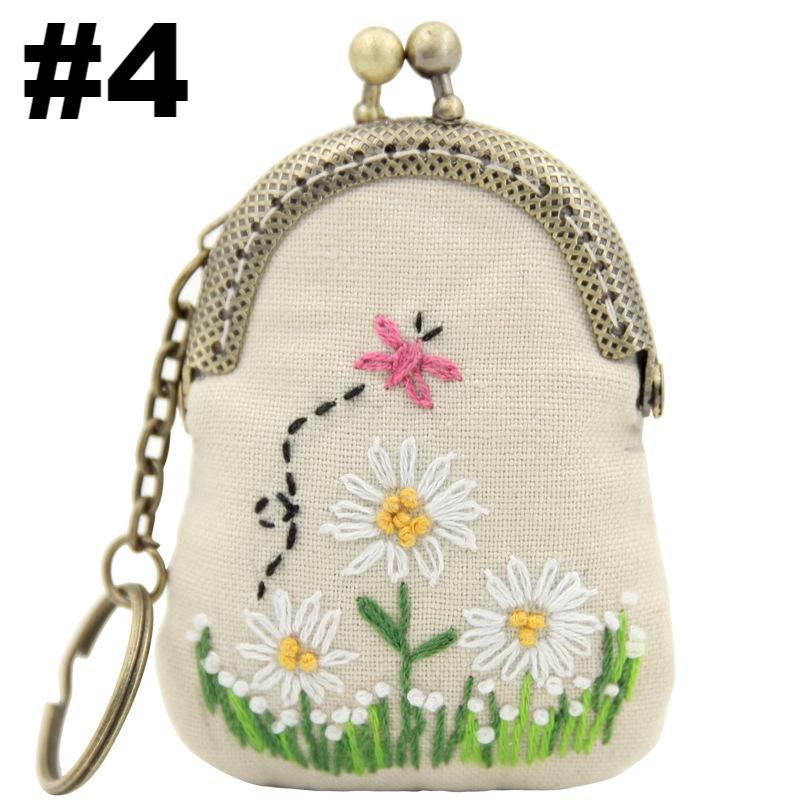 Handmade Mini Lock Coin Purse Kit | Diy Necklace Needlework Bag | Simple Sewing Bag For Women - #4 - image 5