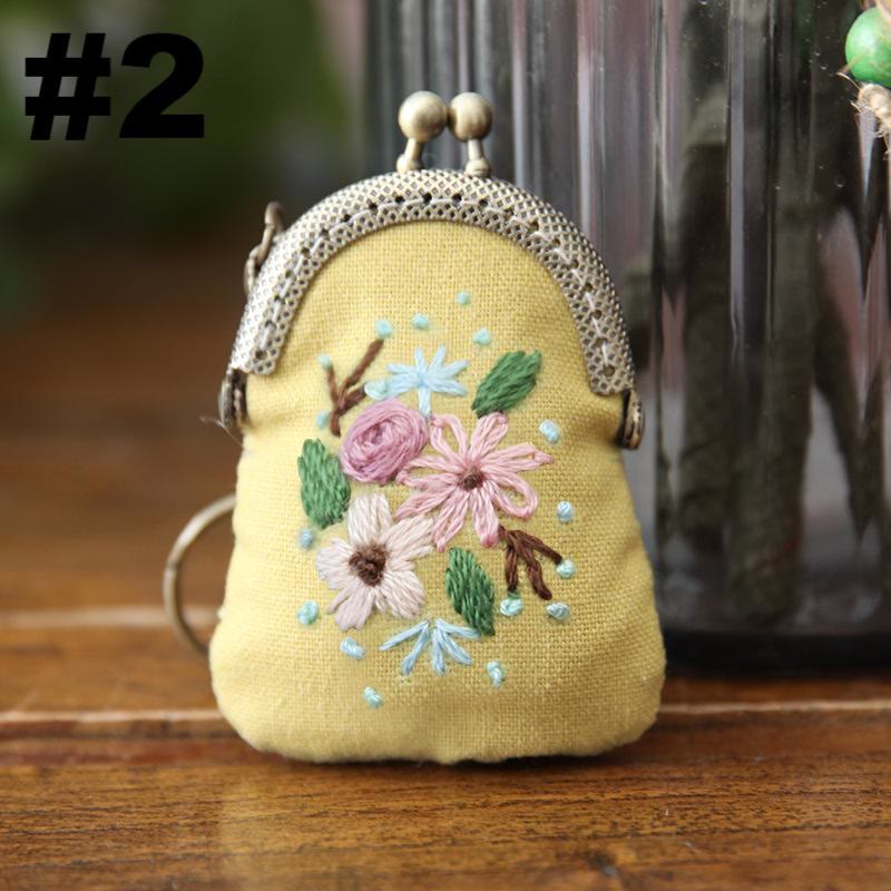 Handmade Mini Lock Coin Purse Kit | Diy Necklace Needlework Bag | Simple Sewing Bag For Women - #2 - image 3