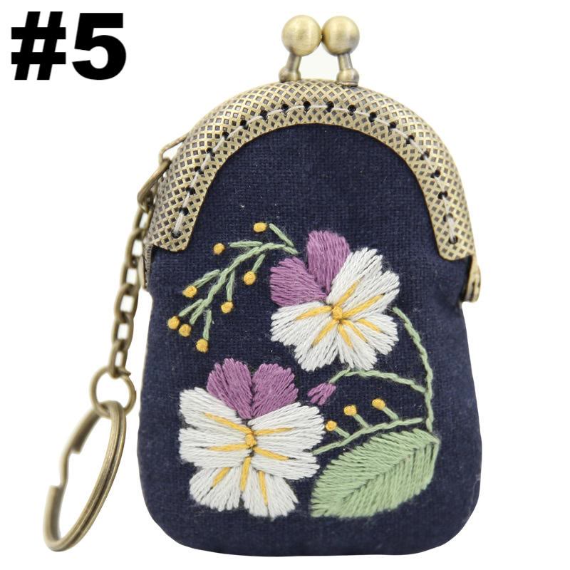 Handmade Mini Lock Coin Purse Kit | Diy Necklace Needlework Bag | Simple Sewing Bag For Women - #5 - image 6