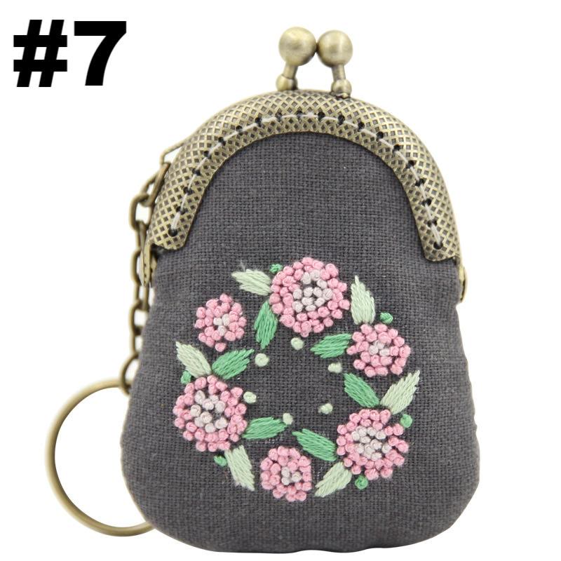 Handmade Mini Lock Coin Purse Kit | Diy Necklace Needlework Bag | Simple Sewing Bag For Women - #7 - image 8