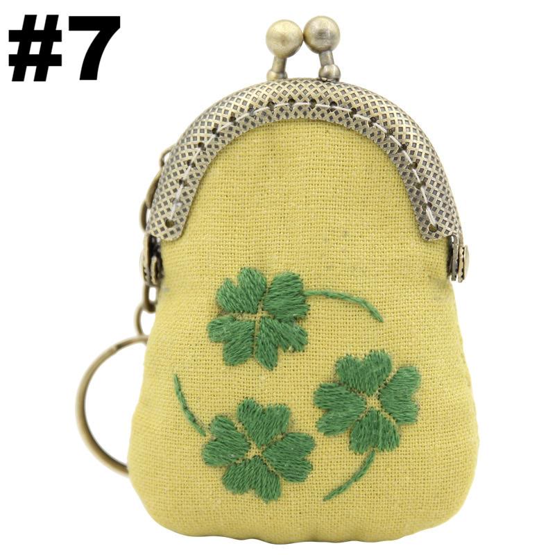 Handmade Mini Lock Coin Purse Kit |  Necklace Needle Bag | Diy Embroidery Kit For Women - #7 - image 8