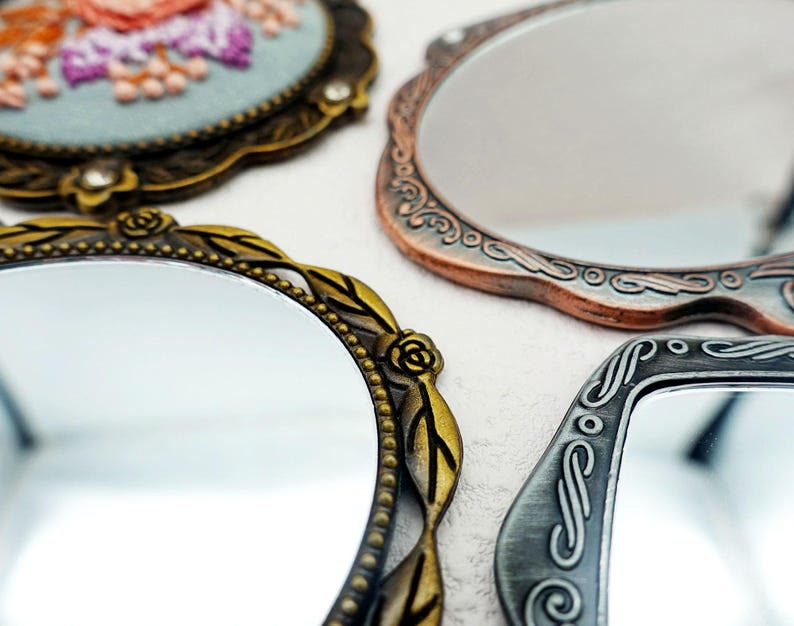 Needle Kit Handheld Mirror |  Pocket Compact Mirrors  | Prefect Gift For Women - image 2