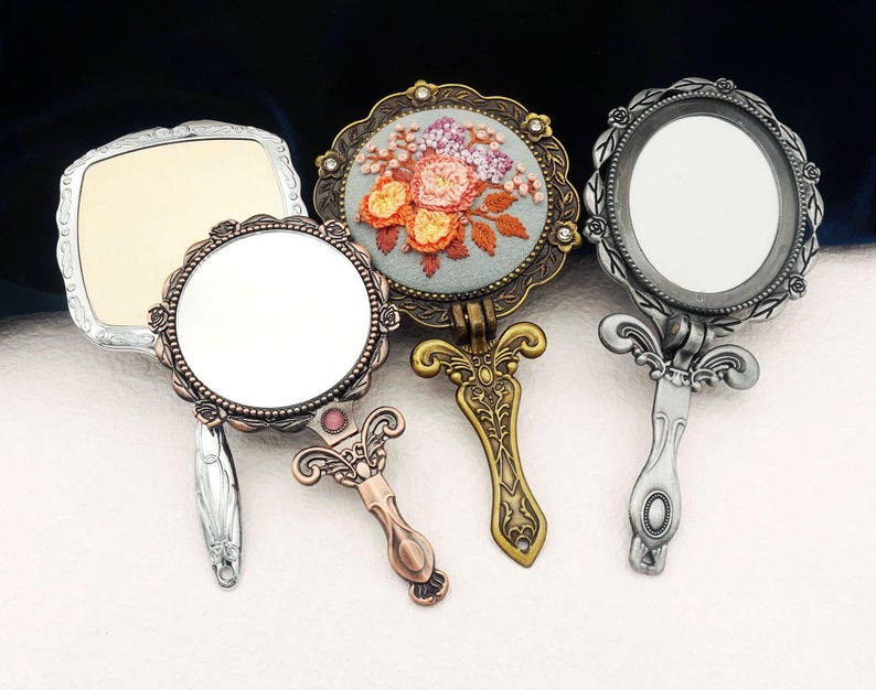 Needle Kit Handheld Mirror |  Pocket Compact Mirrors  | Prefect Gift For Women - image 0