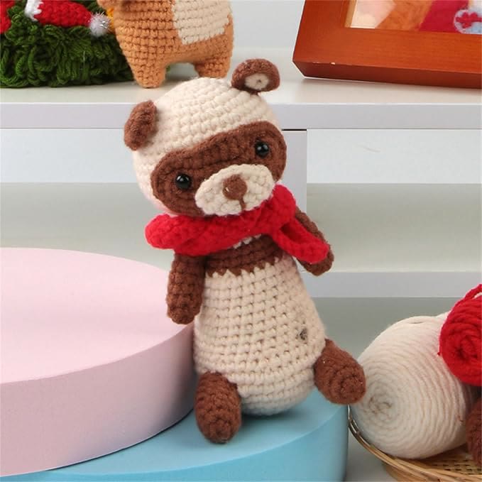  Handmade Snow Leopard Crochet Kit - Diy Animal Craft  | Cute Children Toys Gifts - image 0