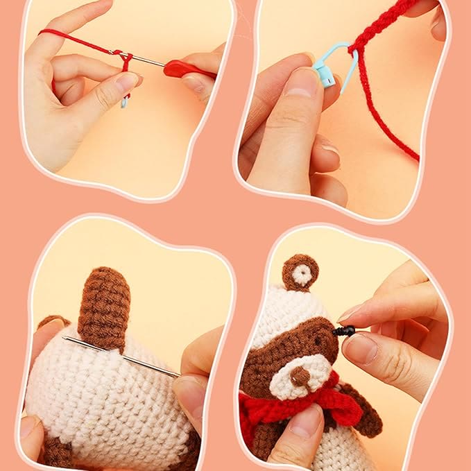  Handmade Snow Leopard Crochet Kit - Diy Animal Craft  | Cute Children Toys Gifts - image 4