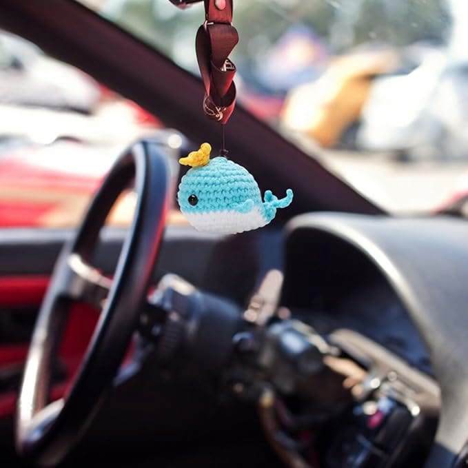  Handmade Blue Whale Crochet Kit -  Novelty Animal Craft | Diy Knitting Crocheting Set  - image 2