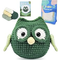  Handmade Green Owl Crochet Kit - Diy Craft Art For Beginners |  Nice Home Decoration  - image 2
