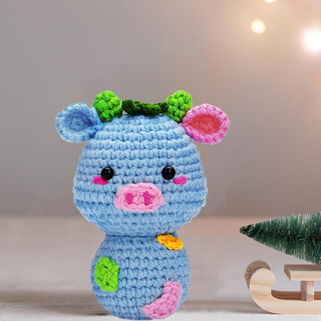  Handmade Small Cow Crochet Kit - Diy Fashion  Accessories |  Gifts For Handcraft Enthusiast - image 1