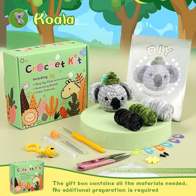  Handmade Koala Crochet Kit - Diy Creative Knitting Craft |  Unique Birthday Gift  - image 2