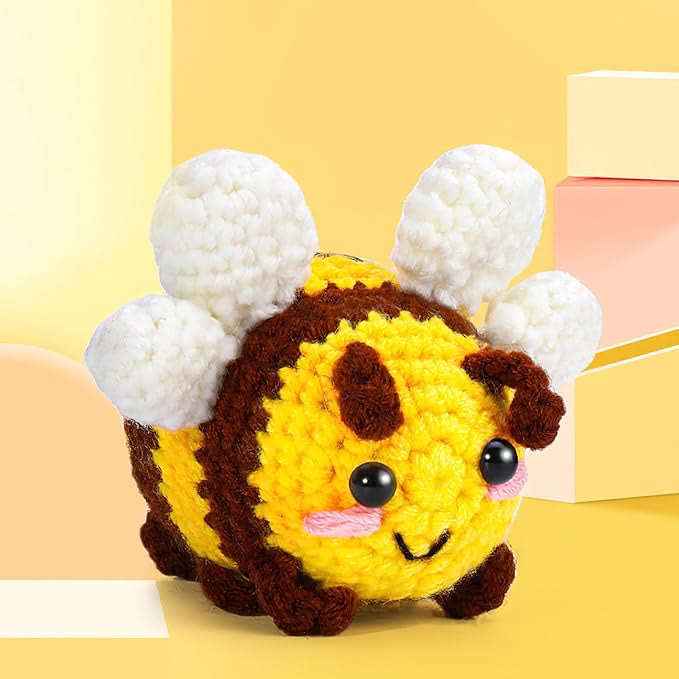  Handmade Bee Crochet Kit - Lovely Holiday Gifts | Needles Animal Craft  - Bee Crochet Kit - image 0