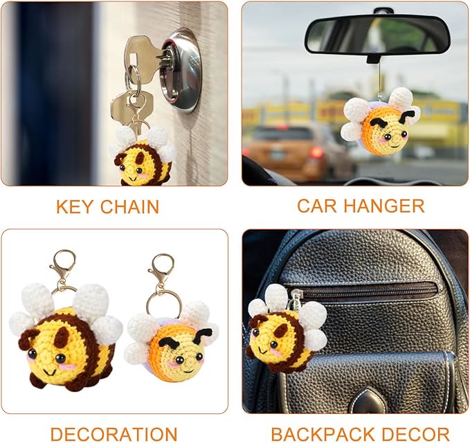  Handmade Bee Crochet Kit - Lovely Holiday Gifts | Needles Animal Craft  - image 6