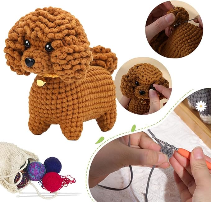  Handmade Teddy Dog Crochet Kit - Great Gifts For Dog Lovers | Diy Puppy Crafting Set - image 7