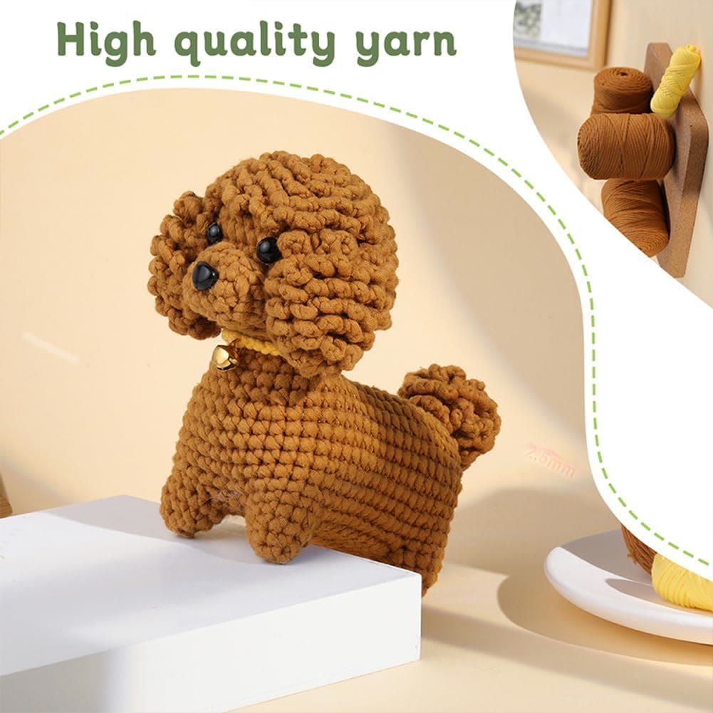  Handmade Teddy Dog Crochet Kit - Great Gifts For Dog Lovers | Diy Puppy Crafting Set - image 9