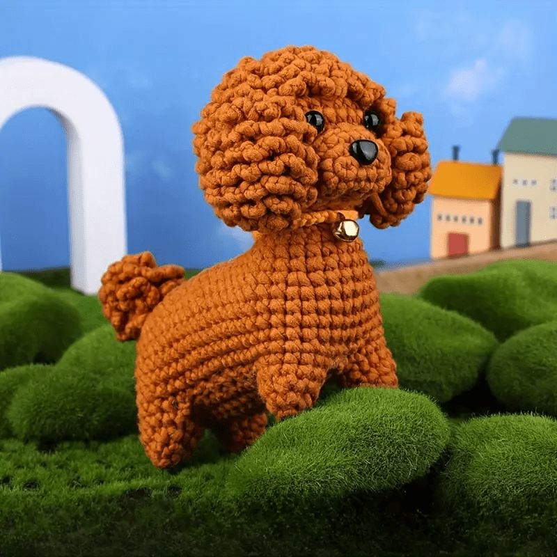  Handmade Teddy Dog Crochet Kit - Great Gifts For Dog Lovers | Diy Puppy Crafting Set - Teddy Dog Crochet Kit - image 0