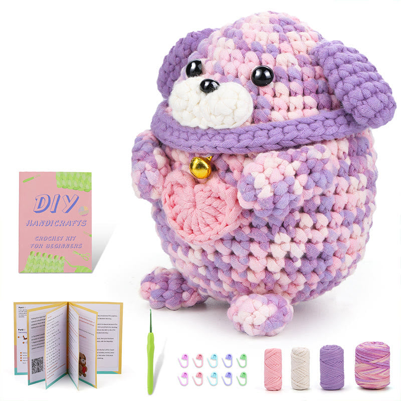  Handmade Petty Dog Crochet Kit - Cute  Puppy Gifts For Lovers |  Fashion Bagpack Accessories  - image 4