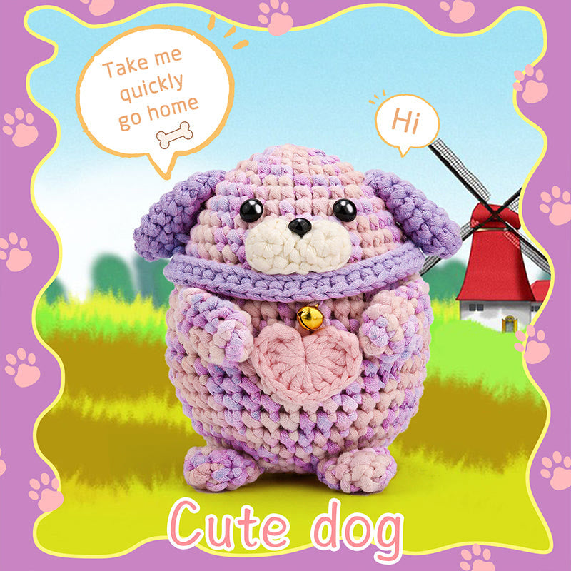  Handmade Petty Dog Crochet Kit - Cute  Puppy Gifts For Lovers |  Fashion Bagpack Accessories  - image 1