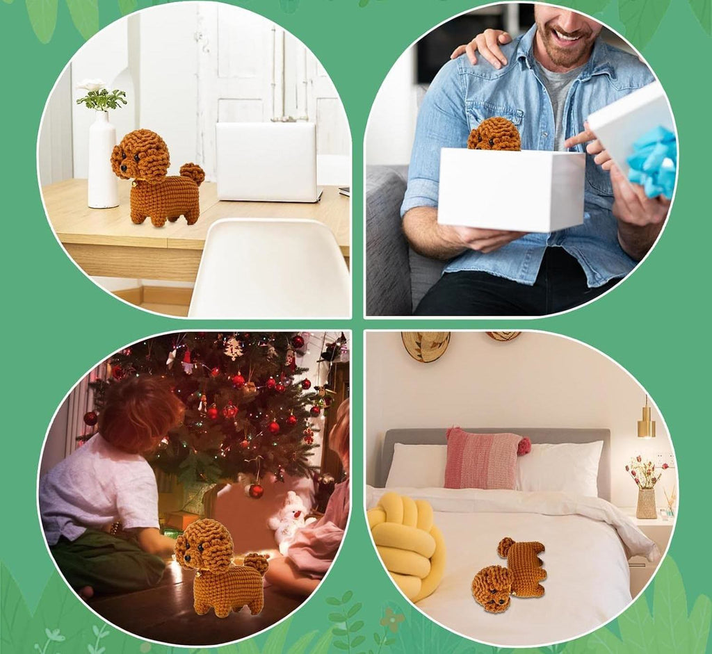  Handmade Teddy Dog Crochet Kit - Great Gifts For Dog Lovers | Diy Puppy Crafting Set - image 5