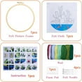 Ocean World Needle Felt  Kit With Frame - Beginner Needles Felting Crafts | Suitable For Home Decoration - image 6