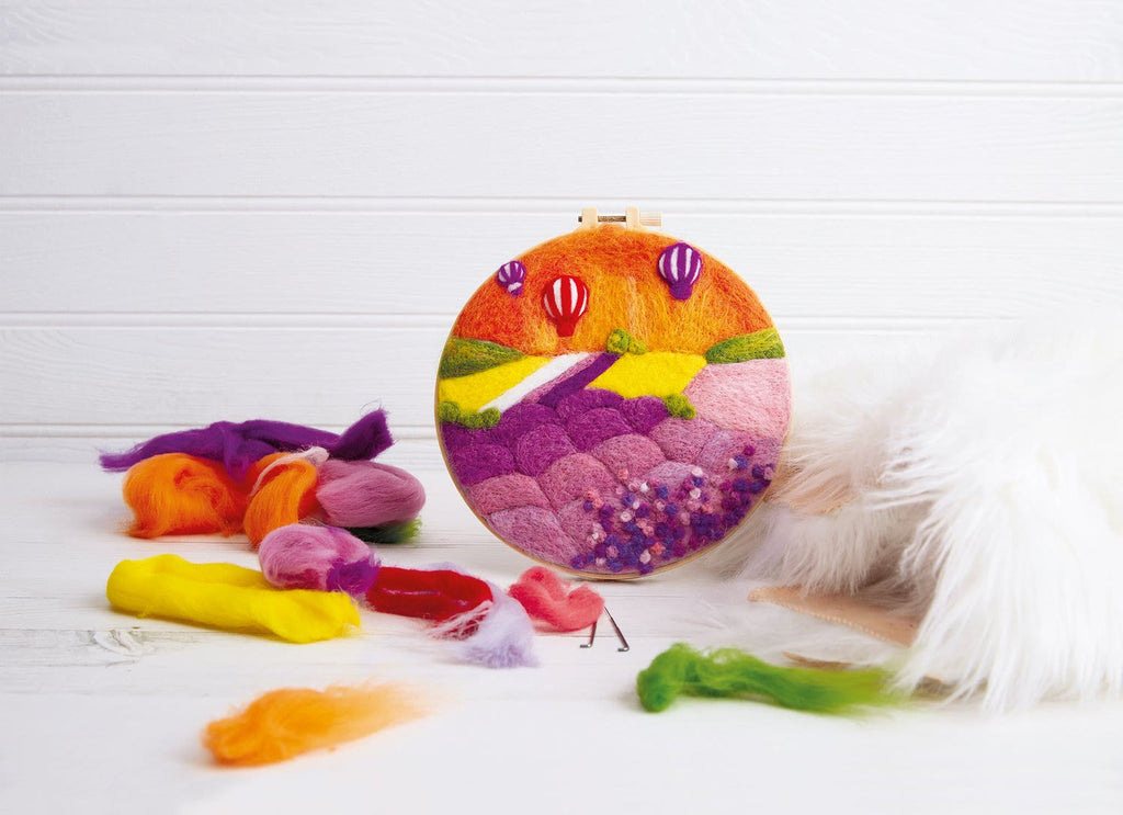 Lavender Needle Felt  Kit With Frame - Felt Painting Gift For Her | Wonderful Scenery Needlecrafts - image 4