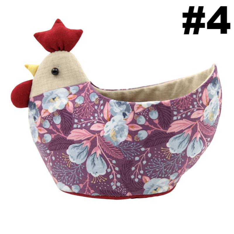 Embroidery Cocks Storage Basket Kit | Diy Patchwork Doll For Beginners | Suitable Housewarming Gifts - #4 - image 6