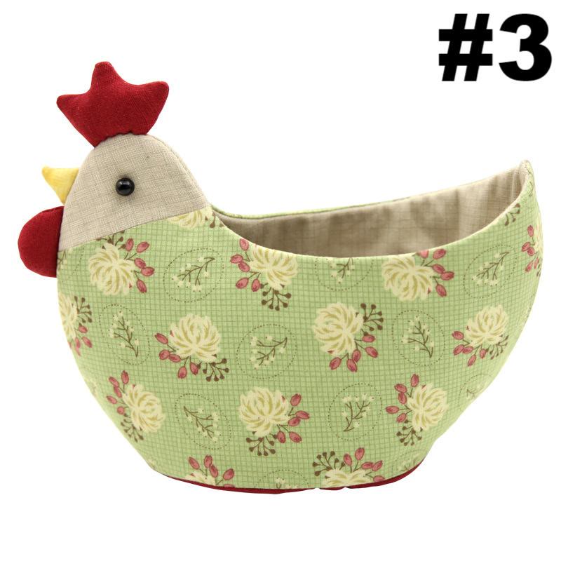 Embroidery Cocks Storage Basket Kit | Diy Patchwork Doll For Beginners | Suitable Housewarming Gifts - #3 - image 5
