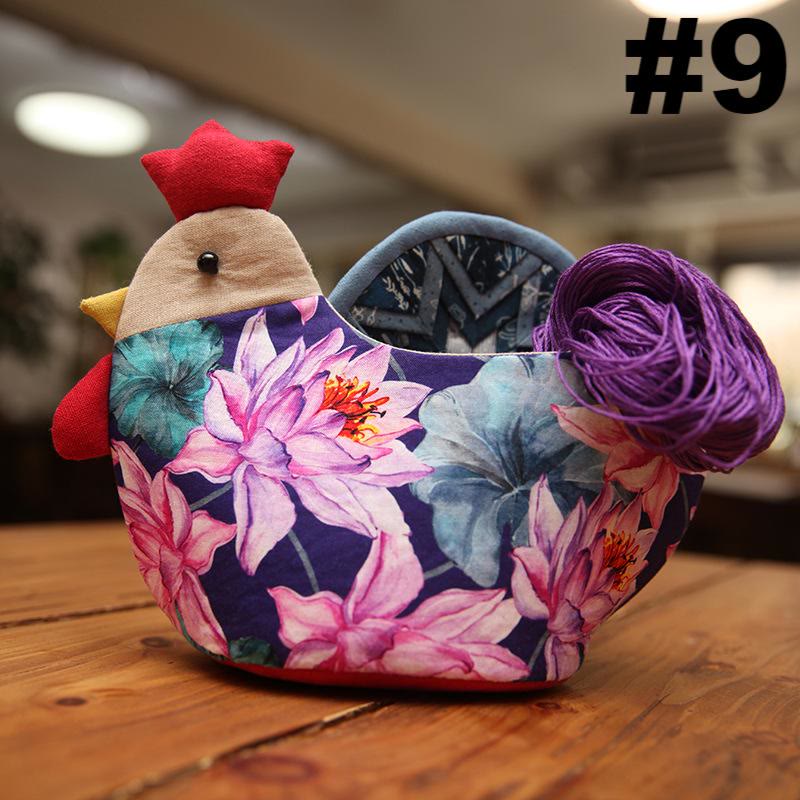 Embroidery Cocks Storage Basket Kit | Diy Patchwork Doll For Beginners | Suitable Housewarming Gifts - #9 - image 11
