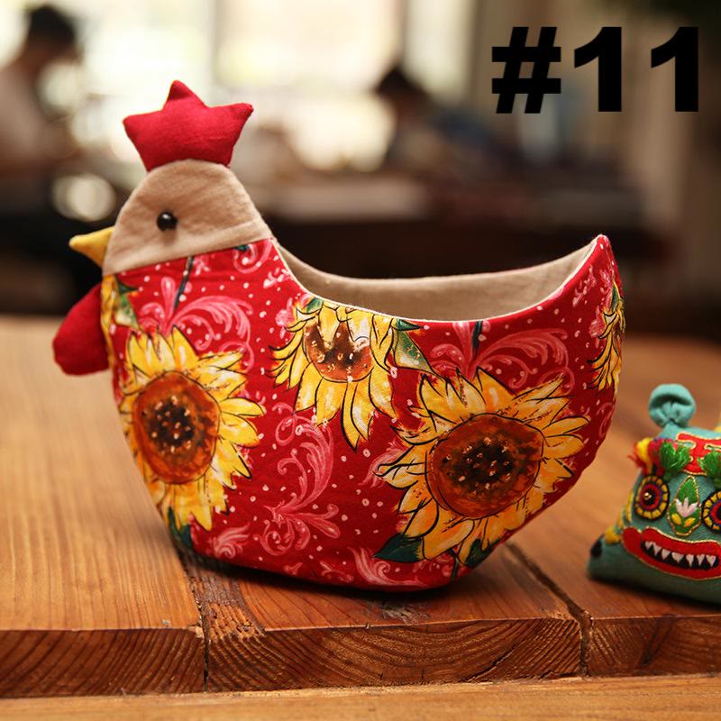 Embroidery Cocks Storage Basket Kit | Diy Patchwork Doll For Beginners | Suitable Housewarming Gifts - #11 - image 13