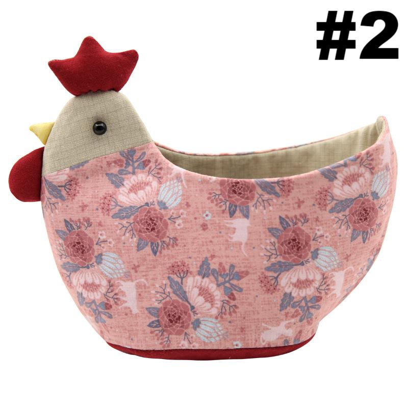 Embroidery Cocks Storage Basket Kit | Diy Patchwork Doll For Beginners | Suitable Housewarming Gifts - #2 - image 4