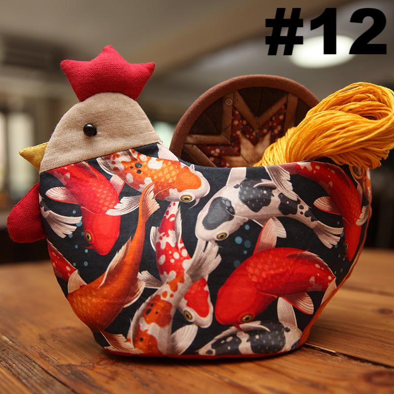 Embroidery Cocks Storage Basket Kit | Diy Patchwork Doll For Beginners | Suitable Housewarming Gifts - #12 - image 14