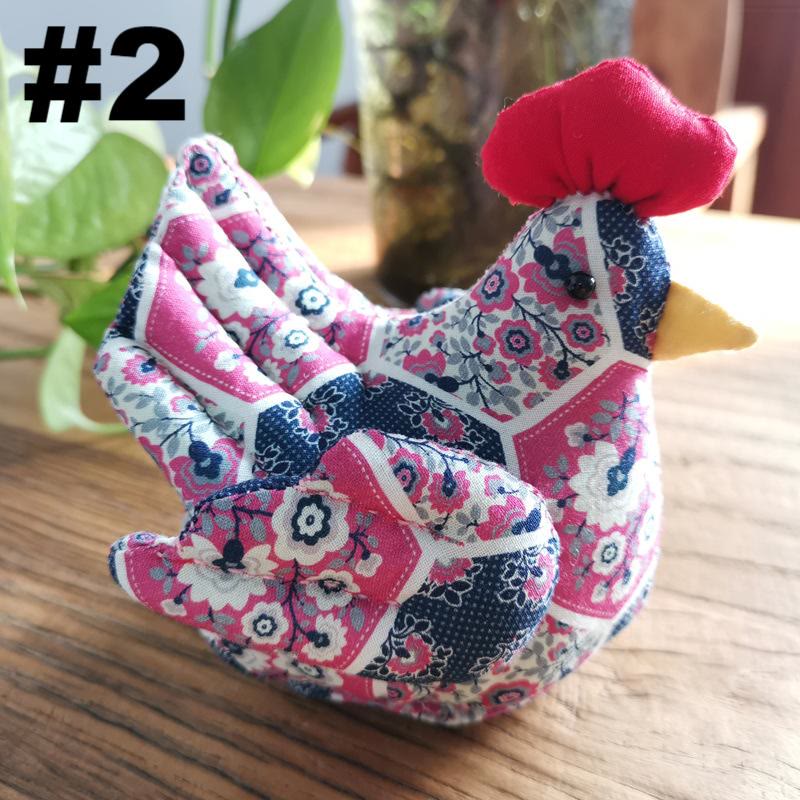 Embroidery Patchwork Rooster Kit | Unique Handmake Decor | Animal Lovers Gifts  - #2 - image 2