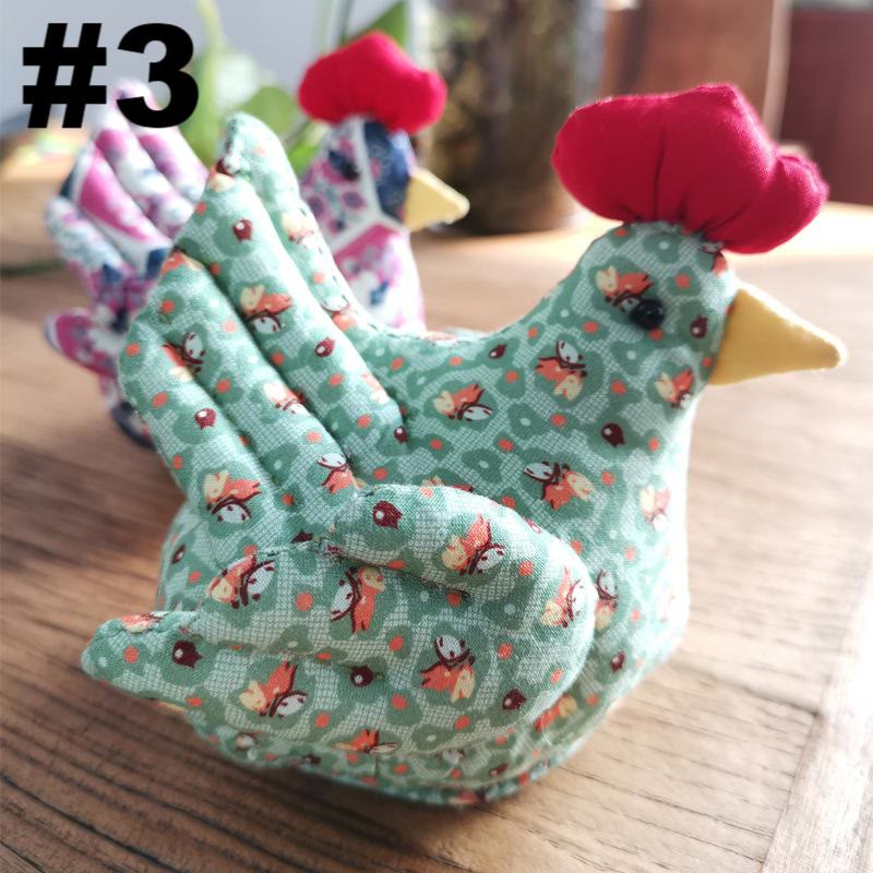 Embroidery Patchwork Rooster Kit | Unique Handmake Decor | Animal Lovers Gifts  - #3 - image 3
