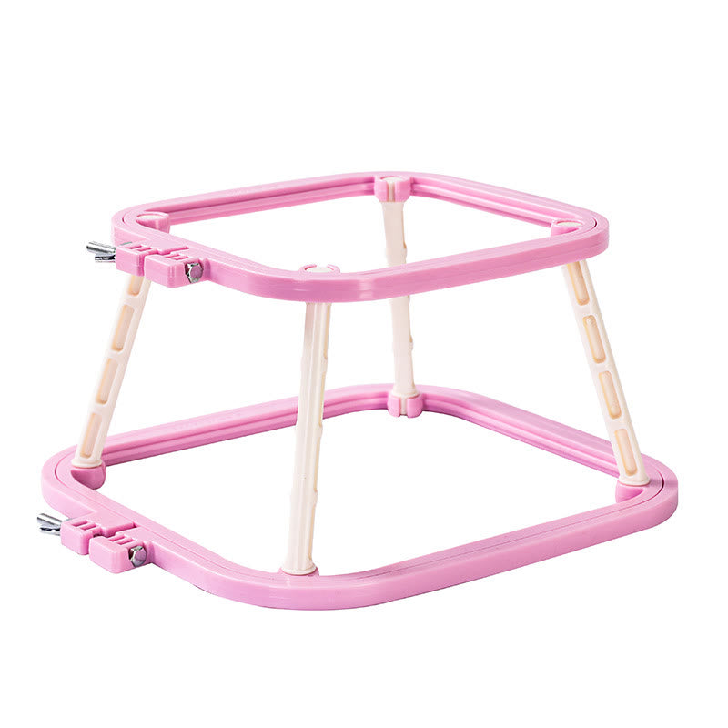 Embroiderey Frame Holder | Adjustable Double Layer Stand Hoop | Desktop Handmade Craft Frames - Purple - Large - image 7