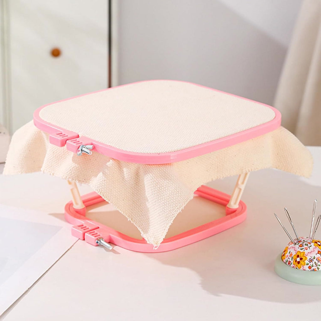 Embroiderey Frame Holder | Adjustable Double Layer Stand Hoop | Desktop Handmade Craft Frames - image 2