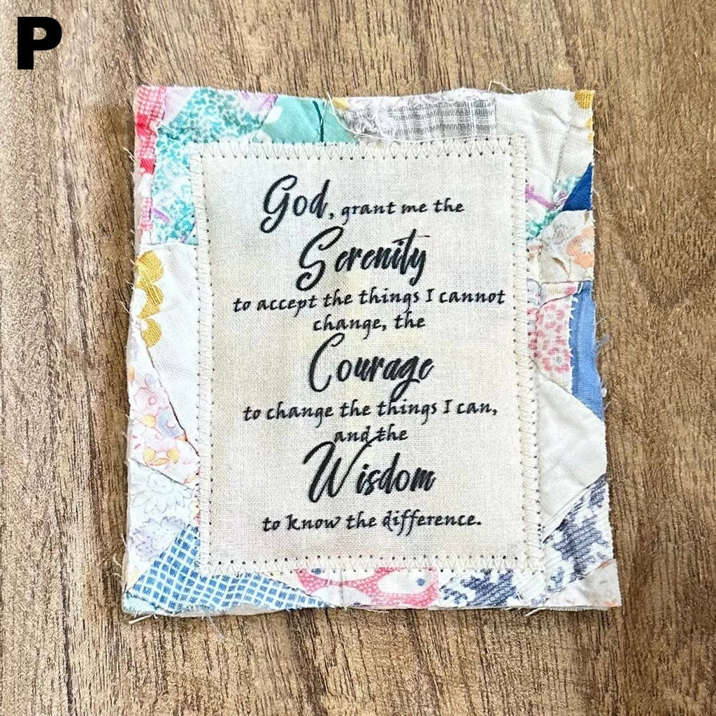 Prayer Quilt With Cross Inside | Pocket Prayer Wooden Cross | Mini Scripture Quilts | Remembrance Christian Gift - image 19