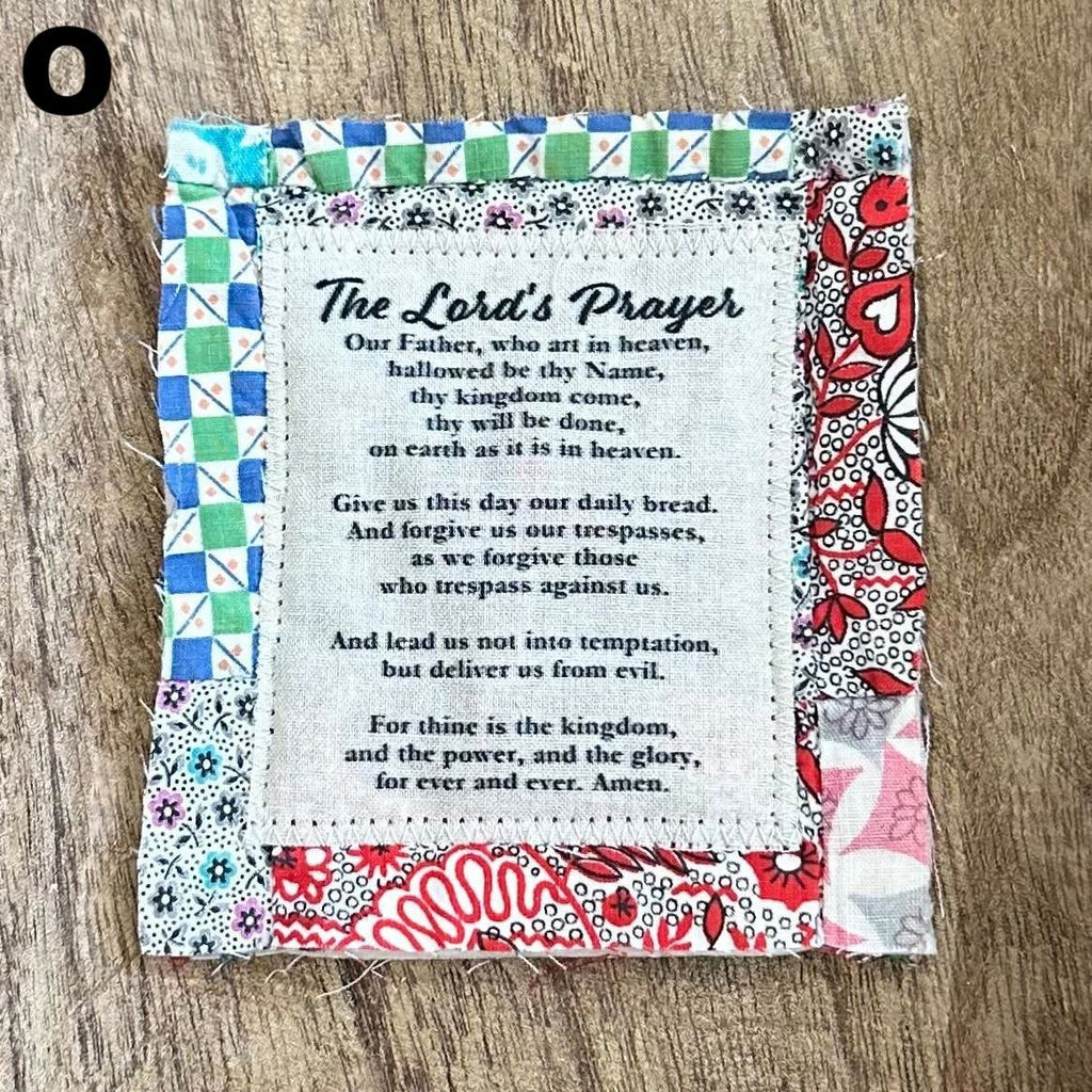 Prayer Quilt With Cross Inside | Pocket Prayer Wooden Cross | Mini Scripture Quilts | Remembrance Christian Gift - image 18