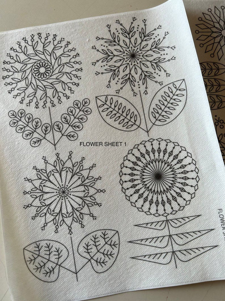  Flowers And Animal  Patterns | Stick And Stitch Embroidery | Embroidery For Clothes  - Flower sheet 1 - image 2