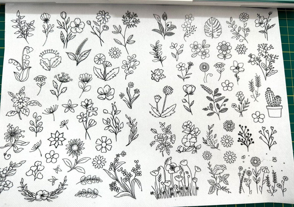  Floral Series Stick And Stitch Embroidery Patterns | Embroidery For Clothes  - Flower C - image 5