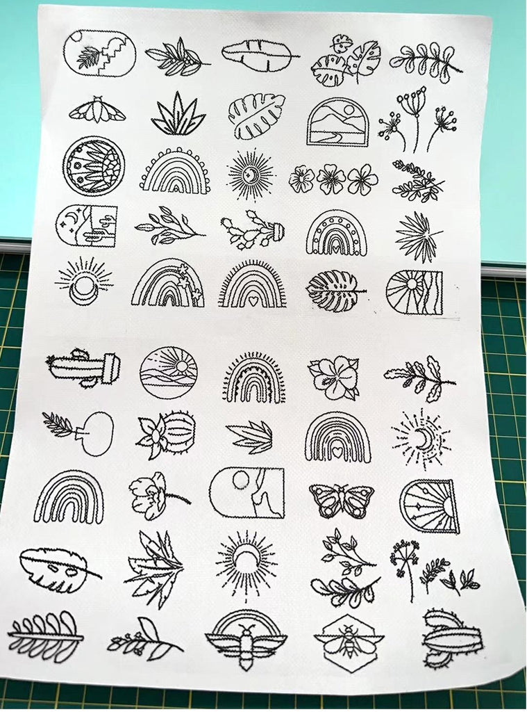  Floral Series Stick And Stitch Embroidery Patterns | Embroidery For Clothes  - Flower E - image 7