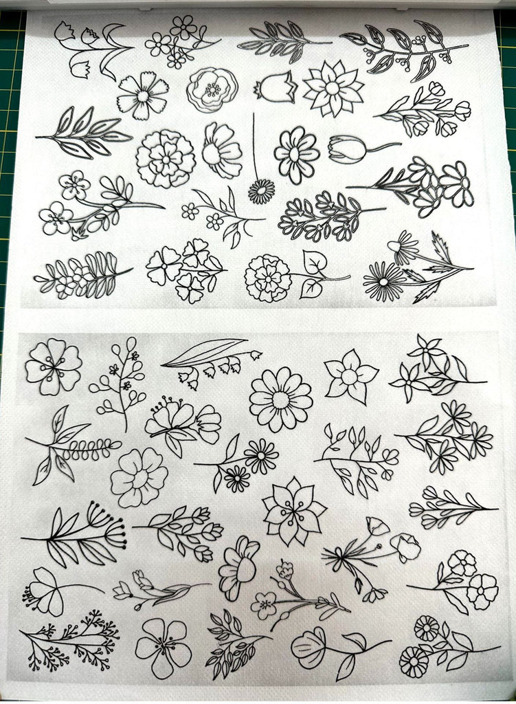  Floral Series Stick And Stitch Embroidery Patterns | Embroidery For Clothes  - Flower B - image 4