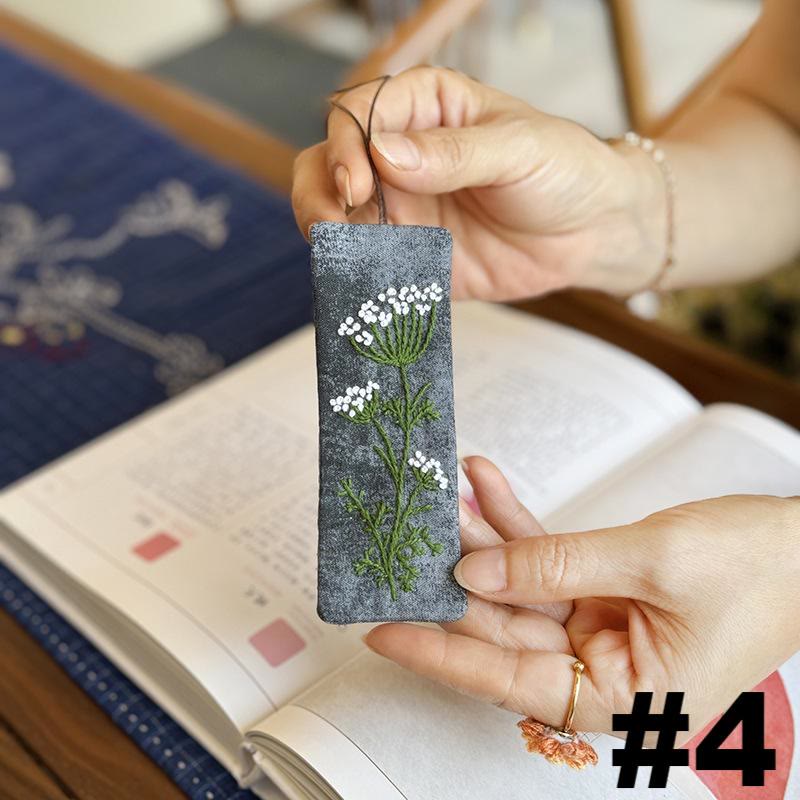 Embroidery Rectangle Bookmark Kit | Diy Gifts For Mother Day | Unique Flower  Carft - #4 - image 4